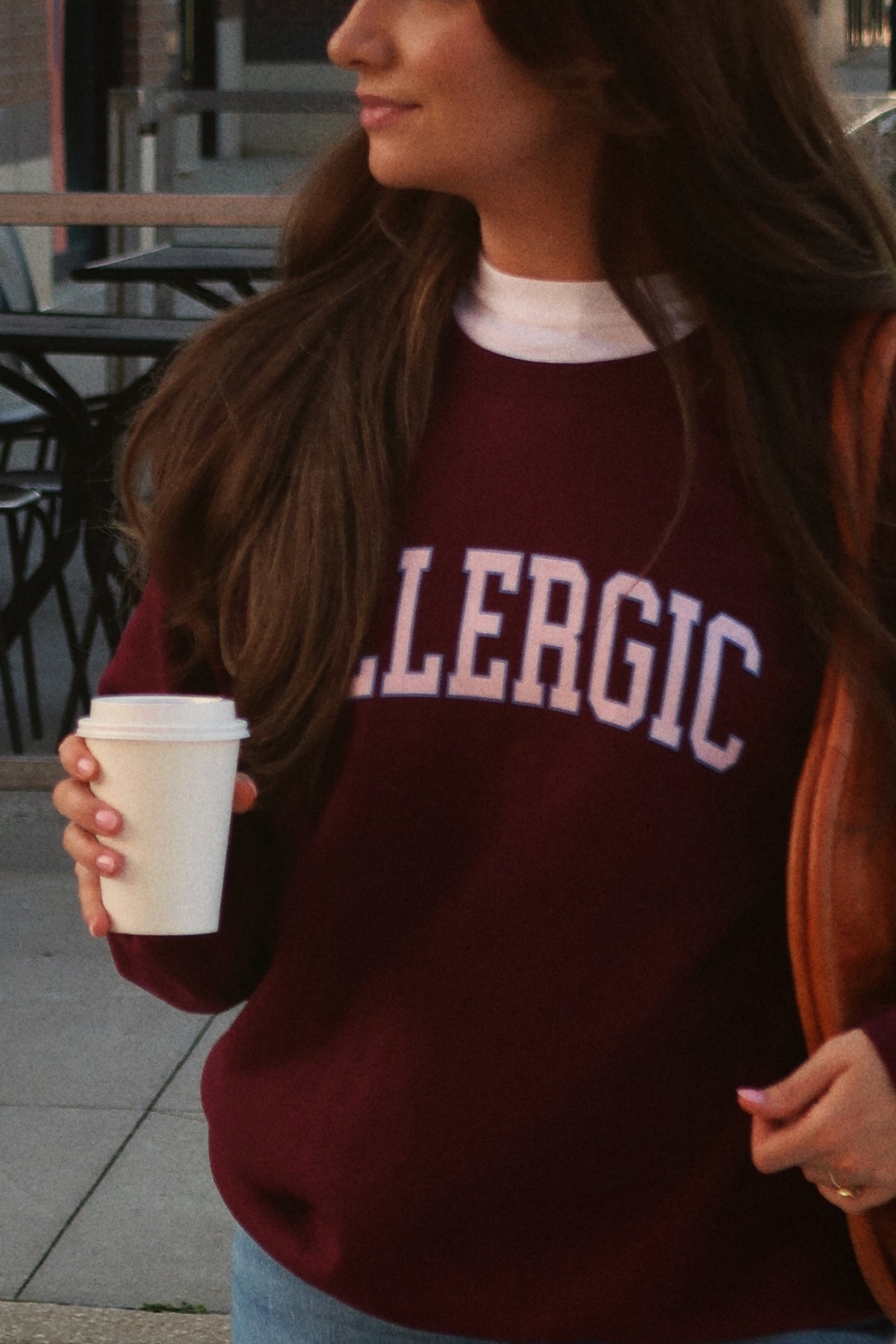 Allergic Varsity Crewneck Sweatshirt - KK&F ALLERGY CLUB