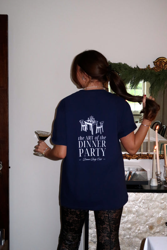 Dinner Party Club Graphic Tee - Navy
