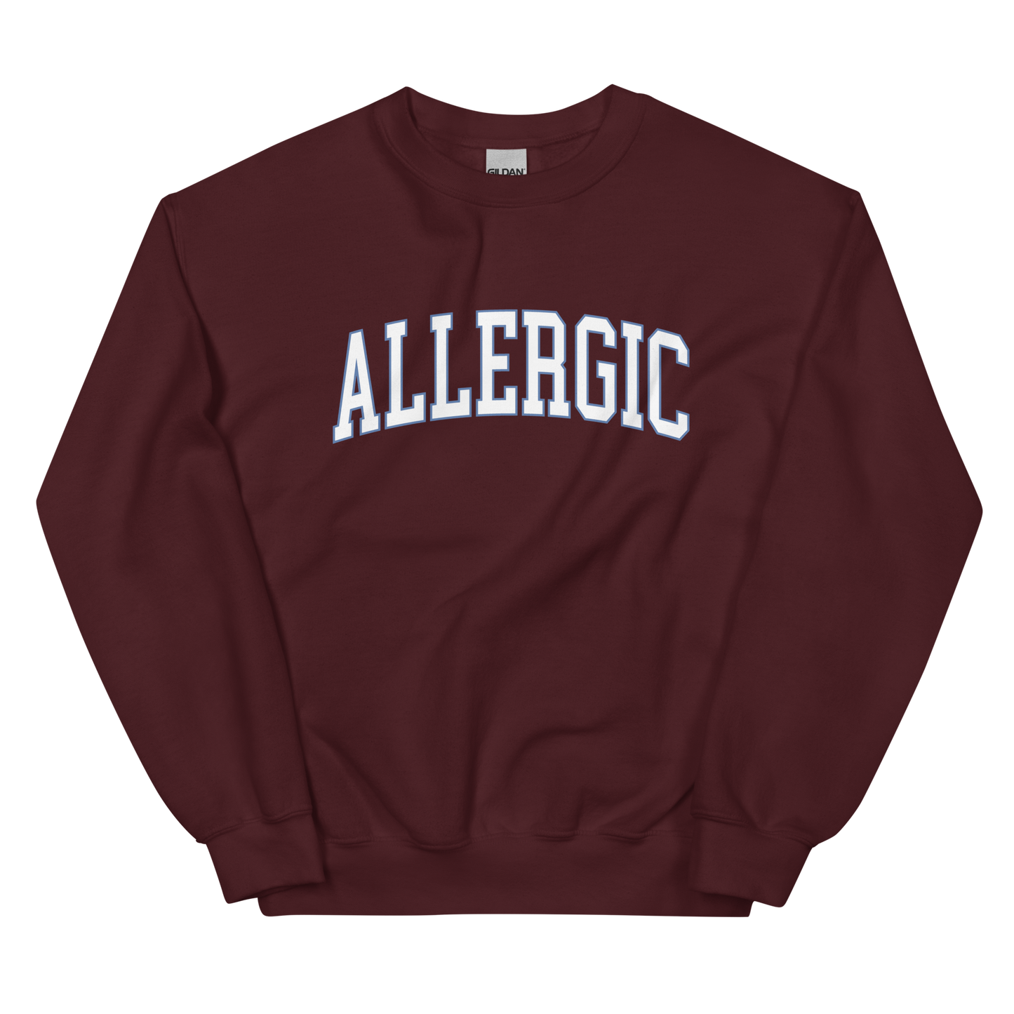 Allergic Varsity Crewneck Sweatshirt - KK&F ALLERGY CLUB