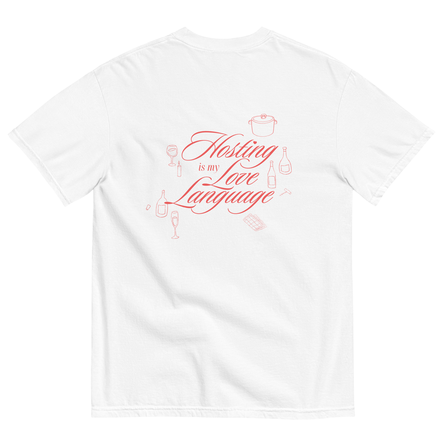 Dinner Party Club Graphic Tee - White
